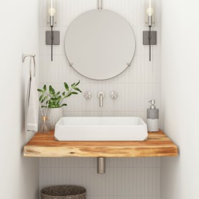 Encimera de baño cuadrada madera maciza de acacia 60x60x3,8 cm by , Table tops - Ref: Foro24-370306, Price: 68,15 €, Discount: %