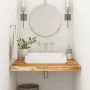 Massive Akazienholz-Badezimmer-Arbeitsplatte, quadratisch, 60x60x3,8 cm. von , Tischplatten - Ref: Foro24-370306, Preis: 77,8...
