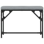Esstischbank aus Stahl und hellgrauem Stoff 62x32x45 cm von , Ess- und Küchenbänke - Ref: Foro24-835218, Preis: 39,59 €, Raba...