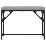 Esstischbank aus Stahl und hellgrauem Stoff 62x32x45 cm von , Ess- und Küchenbänke - Ref: Foro24-835218, Preis: 39,05 €, Raba...