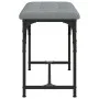 Esstischbank aus Stahl und hellgrauem Stoff 62x32x45 cm von , Ess- und Küchenbänke - Ref: Foro24-835218, Preis: 39,05 €, Raba...
