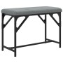 Esstischbank aus Stahl und hellgrauem Stoff 62x32x45 cm von , Ess- und Küchenbänke - Ref: Foro24-835218, Preis: 39,59 €, Raba...