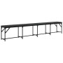 Banco de comedor acero y cuero sintético negro 248x32x45 cm de , Bancos de comedor y cocina - Ref: Foro24-835226, Precio: 100...