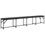 Esstischbank aus schwarzem Kunstleder und Stahl 248x32x45 cm. von , Ess- und Küchenbänke - Ref: Foro24-835226, Preis: 99,58 €...