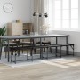 Banco de comedor acero y cuero sintético negro 248x32x45 cm de , Bancos de comedor y cocina - Ref: Foro24-835226, Precio: 100...