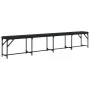 Esstischbank aus schwarzem Kunstleder und Stahl 248x32x45 cm. von , Ess- und Küchenbänke - Ref: Foro24-835226, Preis: 99,58 €...