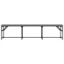 Banco de comedor acero y tela gris claro 186x32x45 cm de , Bancos de comedor y cocina - Ref: Foro24-835224, Precio: 79,91 €, ...