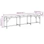 Banco de comedor acero y tela gris claro 186x32x45 cm de , Bancos de comedor y cocina - Ref: Foro24-835224, Precio: 79,91 €, ...