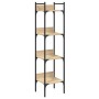 Librería de 4 estantes madera roble Sonoma 35x30x138,5 cm by , Bookcases and shelves - Ref: Foro24-838849, Price: 44,15 €, Di...
