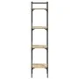 Librería de 4 estantes madera roble Sonoma 35x30x138,5 cm de , Librerías y estanterías - Ref: Foro24-838849, Precio: 43,54 €,...