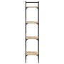 Librería de 4 estantes madera roble Sonoma 35x30x138,5 cm by , Bookcases and shelves - Ref: Foro24-838849, Price: 44,15 €, Di...