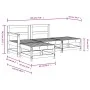 Juego de muebles de jardín 4 pzas madera maciza abeto Douglas de , Conjuntos de jardín - Ref: Foro24-3186492, Precio: 230,77 ...