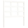 Single bed frame with white solid wood headboard by , Beds and slatted bases - Ref: Foro24-3192062, Price: 105,48 €, Discount: %