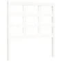 Single bed frame with white solid wood headboard by , Beds and slatted bases - Ref: Foro24-3192062, Price: 107,16 €, Discount: %