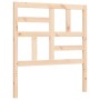 Bed frame with solid wood headboard 100x200 cm by , Beds and slatted bases - Ref: Foro24-3193066, Price: 114,18 €, Discount: %