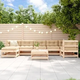 Garden furniture set 8 pieces solid pine wood by , Garden sets - Ref: Foro24-3186270, Price: 435,20 €, Discount: %