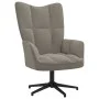 Relaxsessel mit hellgrauem Samthocker von , Sessel - Ref: Foro24-328106, Preis: 166,17 €, Rabatt: %