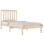 Bettgestell aus massivem Kiefernholz, 75 x 190 cm von , Betten und Lattenroste - Ref: Foro24-3103803, Preis: 83,62 €, Rabatt: %