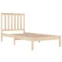 Bettgestell aus massivem Kiefernholz, 75 x 190 cm von , Betten und Lattenroste - Ref: Foro24-3103803, Preis: 83,62 €, Rabatt: %
