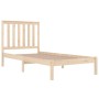 Solid pine wood bed frame 75x190 cm by , Beds and slatted bases - Ref: Foro24-3103803, Price: 84,74 €, Discount: %