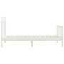Massives Bettgestell aus weißem Kiefernholz, 100 x 200 cm von , Betten und Lattenroste - Ref: Foro24-3107019, Preis: 133,44 €...