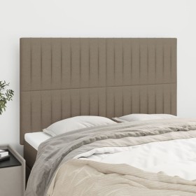 Headboards 4 units taupe gray fabric 72x5x78/88 cm by , Headboards and footboards - Ref: Foro24-3116572, Price: 112,40 €, Dis...