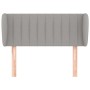 Kopfteil aus hellgrauem Stoff, 83 x 23 x 78/88 cm von , Kopf- und Fußteile - Ref: Foro24-3117356, Preis: 47,13 €, Rabatt: %