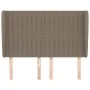 Headboard with ears in taupe gray fabric 147x23x118/128 cm by , Headboards and footboards - Ref: Foro24-3118196, Price: 123,0...