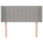 Kopfteil aus hellgrauem Stoff, 83 x 16 x 78/88 cm von , Kopf- und Fußteile - Ref: Foro24-3118980, Preis: 41,35 €, Rabatt: %