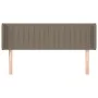 Kopfteil aus taupegrauem Stoff, 147 x 16 x 78/88 cm von , Kopf- und Fußteile - Ref: Foro24-3119008, Preis: 72,61 €, Rabatt: %
