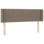Headboard with LED in taupe gray fabric 147x16x78/88 cm by , Headboards and footboards - Ref: Foro24-3123476, Price: 73,81 €,...