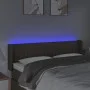 Headboard with LED in taupe gray fabric 147x16x78/88 cm by , Headboards and footboards - Ref: Foro24-3123476, Price: 73,81 €,...