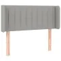 Light gray fabric headboard with LED 83x16x78/88 cm by , Headboards and footboards - Ref: Foro24-3123448, Price: 46,59 €, Dis...