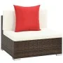 7-teiliges Gartenmöbel-Set und braune synthetische Rattankissen von vidaXL, Gartensets - Ref: Foro24-44600, Preis: 568,55 €, ...