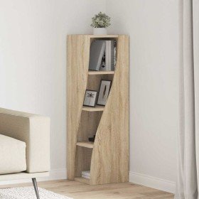 Armario de esquina 32x32x102cm Madera contrachapada en Taquillas y armarios de almacenamiento | Comprar online en Foro24