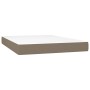 Boxspringbett mit taupegrauer Stoffmatratze 140x190 cm von , Betten und Lattenroste - Ref: Foro24-3132149, Preis: 524,73 €, R...