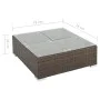 7-teiliges Gartenmöbel-Set und braune synthetische Rattankissen von vidaXL, Gartensets - Ref: Foro24-44600, Preis: 568,55 €, ...