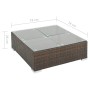 7-teiliges Gartenmöbel-Set und braune synthetische Rattankissen von vidaXL, Gartensets - Ref: Foro24-44600, Preis: 577,12 €, ...