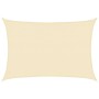 Toldo de vela crema HDPE 160 g/m² 3,5x4,5 m