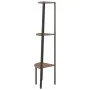 3-stöckiges Eckregal dunkelbraun schwarz 45,5x31,5x120 cm von , Bücherregale und Regale - Ref: Foro24-336389, Preis: 52,65 €,...