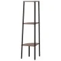 Corner shelf 3 levels dark brown black 45.5x31.5x120 cm by , Bookcases and shelves - Ref: Foro24-336389, Price: 55,73 €, Disc...