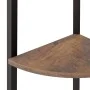 Corner shelf 3 levels dark brown black 45.5x31.5x120 cm by , Bookcases and shelves - Ref: Foro24-336389, Price: 55,73 €, Disc...