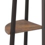 3-stöckiges Eckregal dunkelbraun schwarz 45,5x31,5x120 cm von , Bücherregale und Regale - Ref: Foro24-336389, Preis: 53,62 €,...