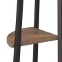 Corner shelf 3 levels dark brown black 45.5x31.5x120 cm by , Bookcases and shelves - Ref: Foro24-336389, Price: 55,73 €, Disc...