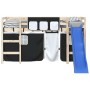 Black and white polyester curtains for high beds by , Accessories for beds and slatted bases - Ref: Foro24-835913, Price: 28,...