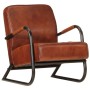 Brown genuine leather armchair by , Armchairs - Ref: Foro24-359631, Price: 267,85 €, Discount: %