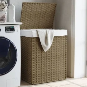 Laundry hamper with synthetic rattan lid 46x33x60 cm by , Laundry baskets - Ref: Foro24-372029, Price: 55,94 €, Discount: %