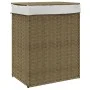 Laundry hamper with synthetic rattan lid 46x33x60 cm by , Laundry baskets - Ref: Foro24-372029, Price: 55,94 €, Discount: %