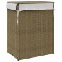 Laundry hamper with synthetic rattan lid 46x33x60 cm by , Laundry baskets - Ref: Foro24-372029, Price: 66,04 €, Discount: %