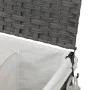 Gray rattan laundry basket with wheels 60x35x60.5 cm by , Laundry baskets - Ref: Foro24-372041, Price: 73,28 €, Discount: %